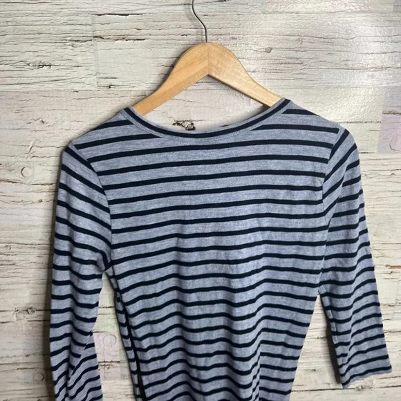 J crew blue  striped long sleeve dress size xs - Picture 5 of 9
